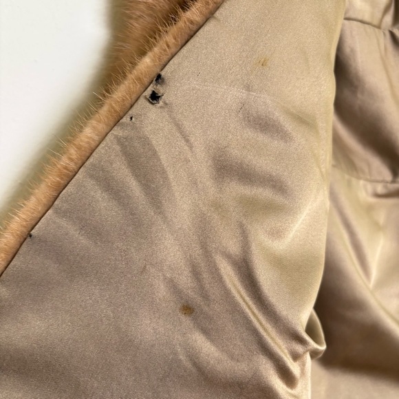 Vintage 50s 60s Mink Fur Shawl Wrap Topper Shrug - Picture 8 of 14